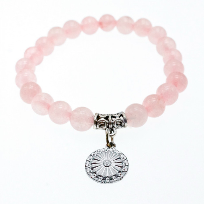 Sky Jewelry Браслет с розовым кварцем