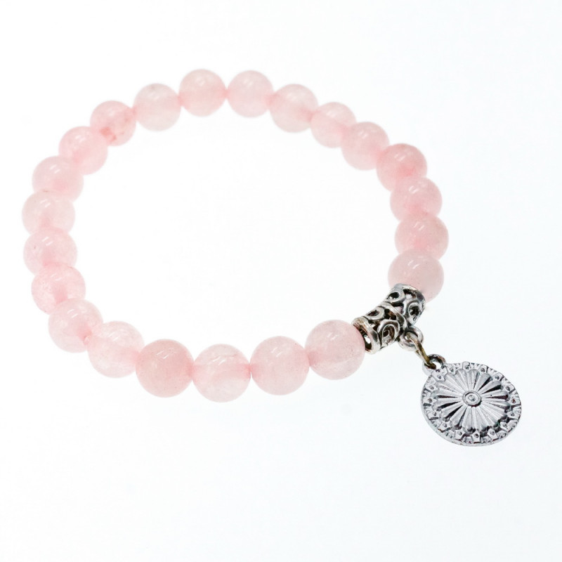 Sky Jewelry Браслет с розовым кварцем