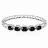 Sky Jewelry Браслет с черными фианитами  замкнутый
