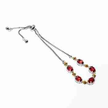 Sky Jewelry Браслет с фианитами застежка скользящий узел  Романтика