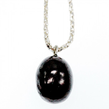 Sky Jewelry Цепочка с кулоном черный агат