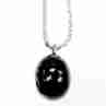 Sky Jewelry Цепочка с кулоном черный агат