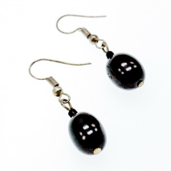 Sky Jewelry Серьги с черным агатом