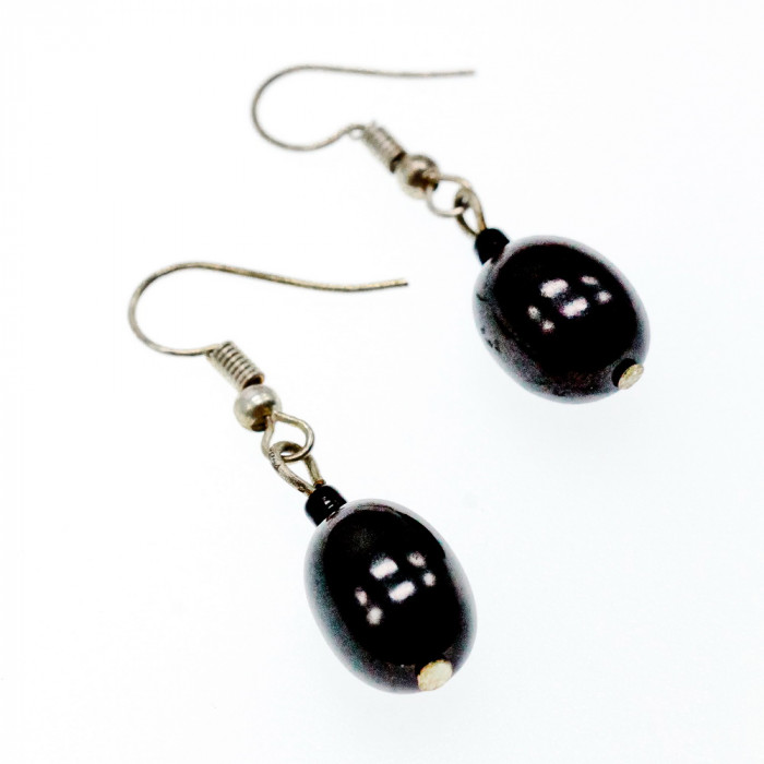 Sky Jewelry Серьги с черным агатом