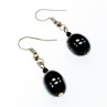 Sky Jewelry Серьги с черным агатом