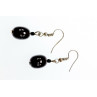 Sky Jewelry Серьги с черным агатом