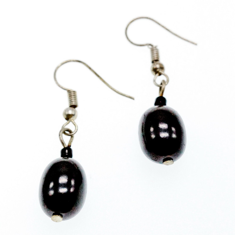 Sky Jewelry Серьги с черным агатом