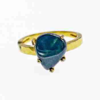 Sky Jewelry Кольцо в позолоте с агатом