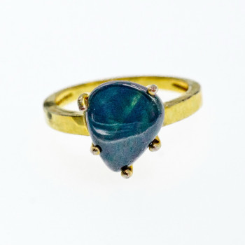 Sky Jewelry Кольцо в позолоте с агатом