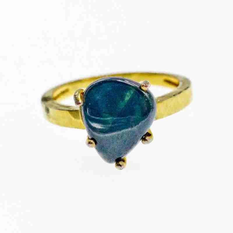Sky Jewelry Кольцо в позолоте с агатом