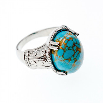 Sky Jewelry Кольцо с бирюзовой яшмой