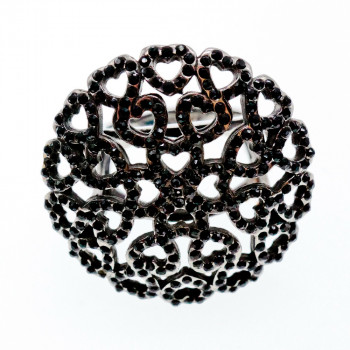 Sky Jewelry Кольцо с черными фианитами