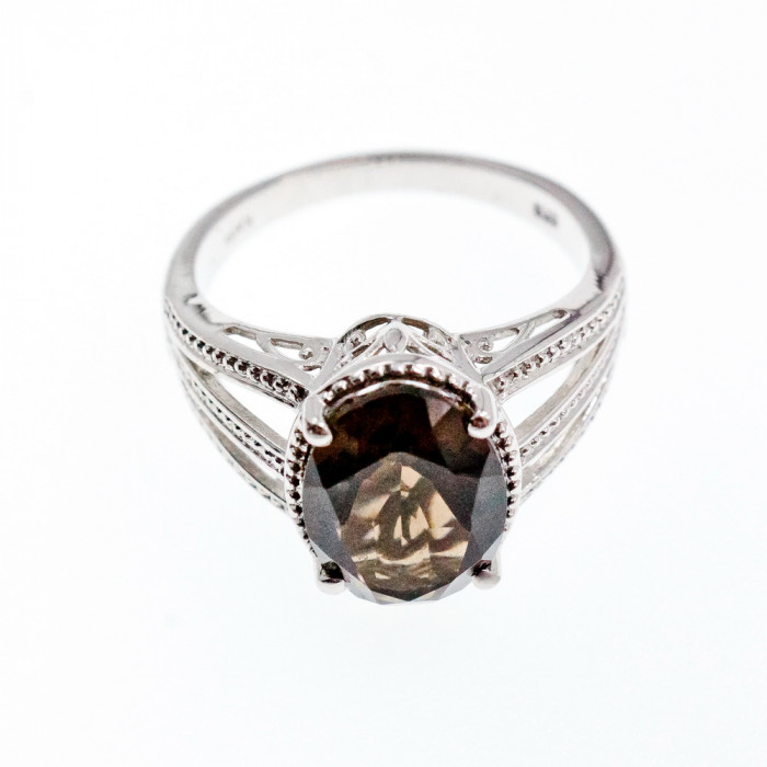 Sky Jewelry Кольцо с фианитом  Шоколад