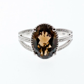 Sky Jewelry Кольцо с фианитом  Шоколад