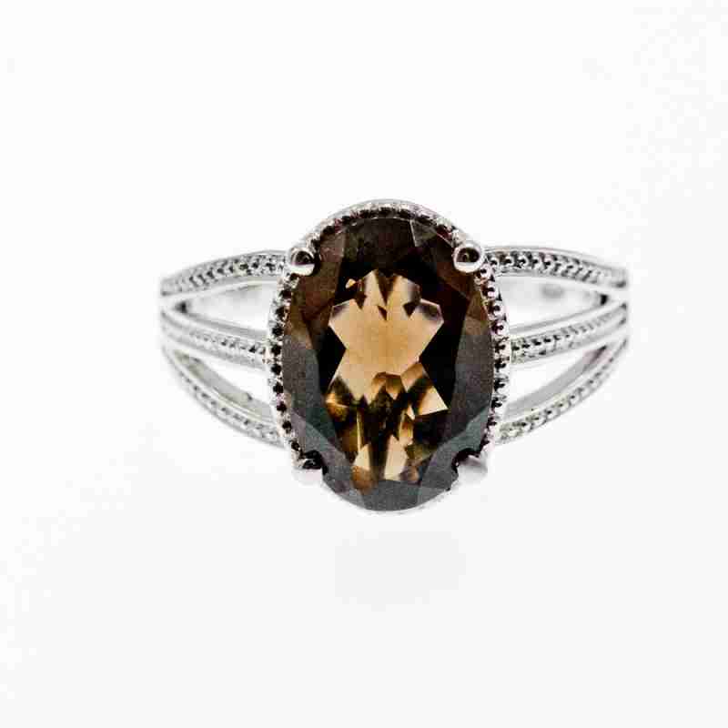 Sky Jewelry Кольцо с фианитом  Шоколад