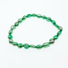 Sky Jewelry Браслет на резинке морской крашенный жемчуг  Зеленый