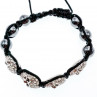 Sky Jewelry Браслет Шамбала с фианитами  Череп