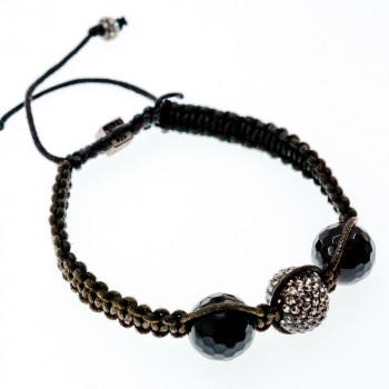 Sky Jewelry Браслет Шамбала с серебряной застежкой Midas