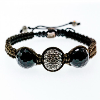 Sky Jewelry Браслет Шамбала с серебряной застежкой Midas