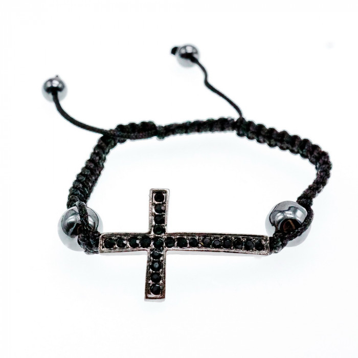 Sky Jewelry Браслет Шамбала с фианитами  Крест