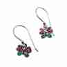 Sky Jewelry Серебряные серьги с фианитами  Бабочка