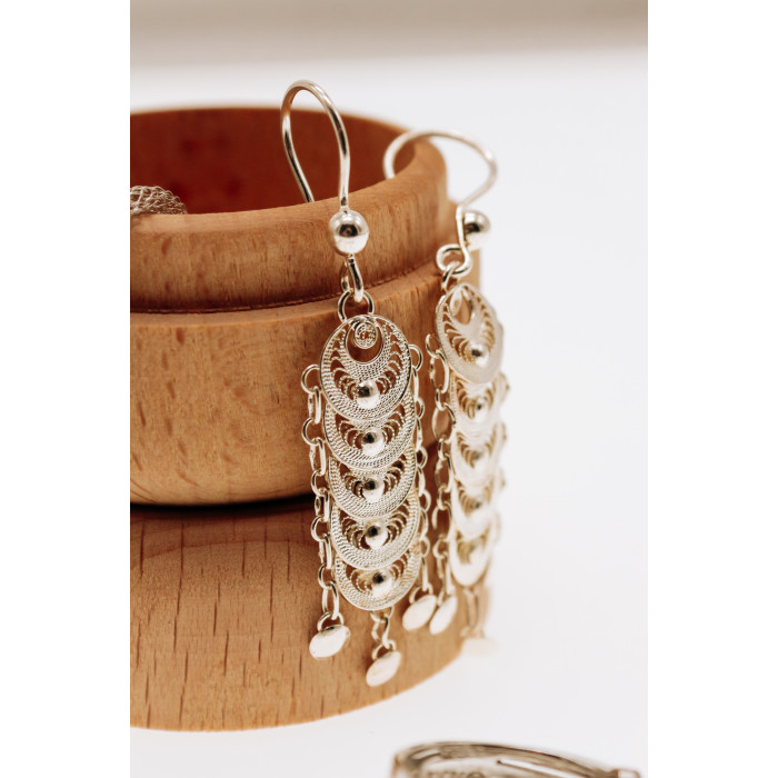 Sky Jewelry Серебряные серьги  Вечеринка