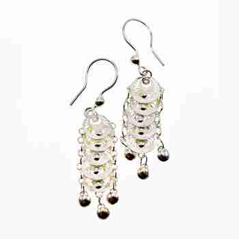 Sky Jewelry Серебряные серьги  Вечеринка
