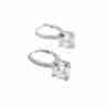 Sky Jewelry Серебряные серьги с фианитами  Сияй