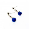 Sky Jewelry Серебряные серьги с содалитом