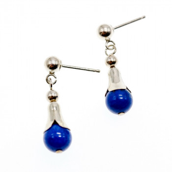 Sky Jewelry Серебряные серьги с содалитом