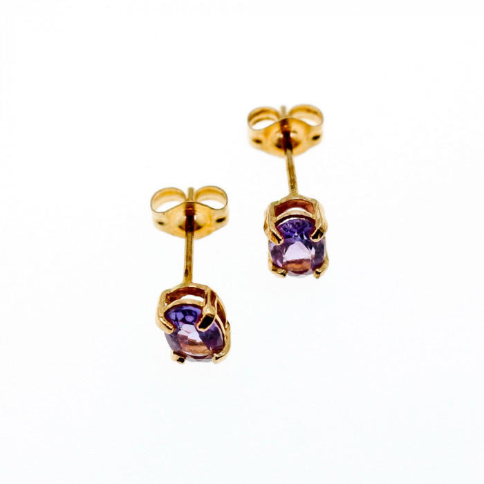 Sky Jewelry Золотые серьги с турмалином