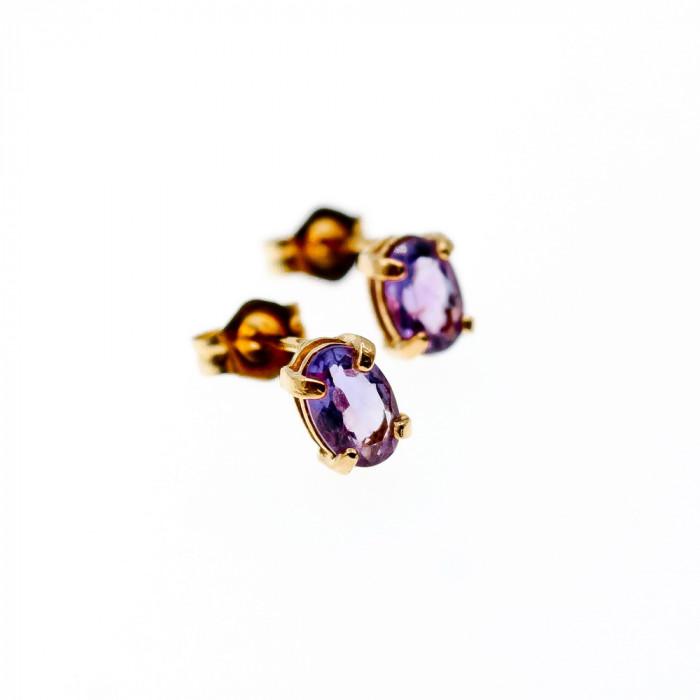 Sky Jewelry Золотые серьги с турмалином