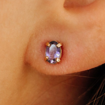 Sky Jewelry Золотые серьги с турмалином