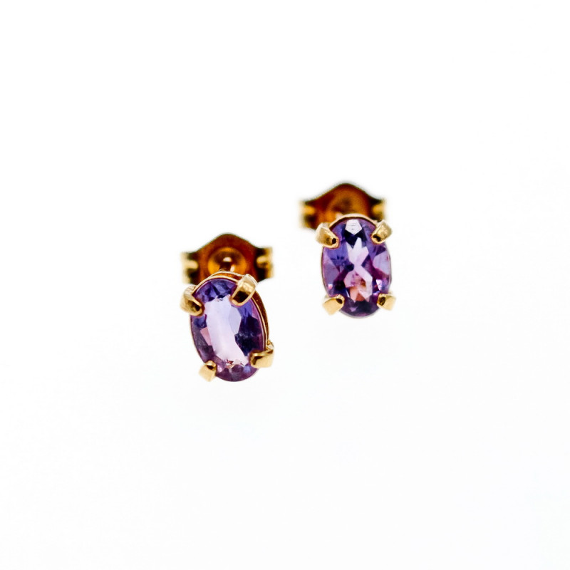 Sky Jewelry Золотые серьги с турмалином