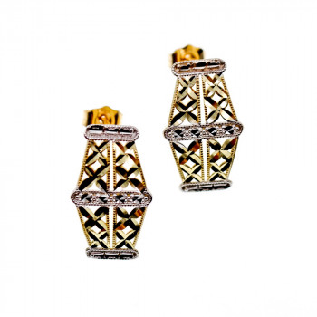 Sky Jewelry Золотые серьги  Ажур