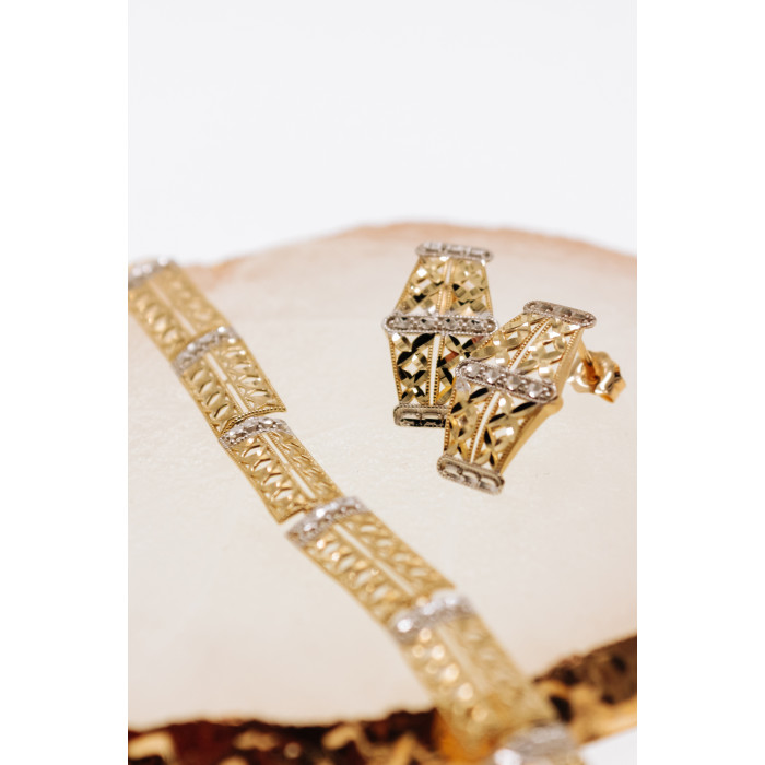 Sky Jewelry Золотые серьги  Ажур