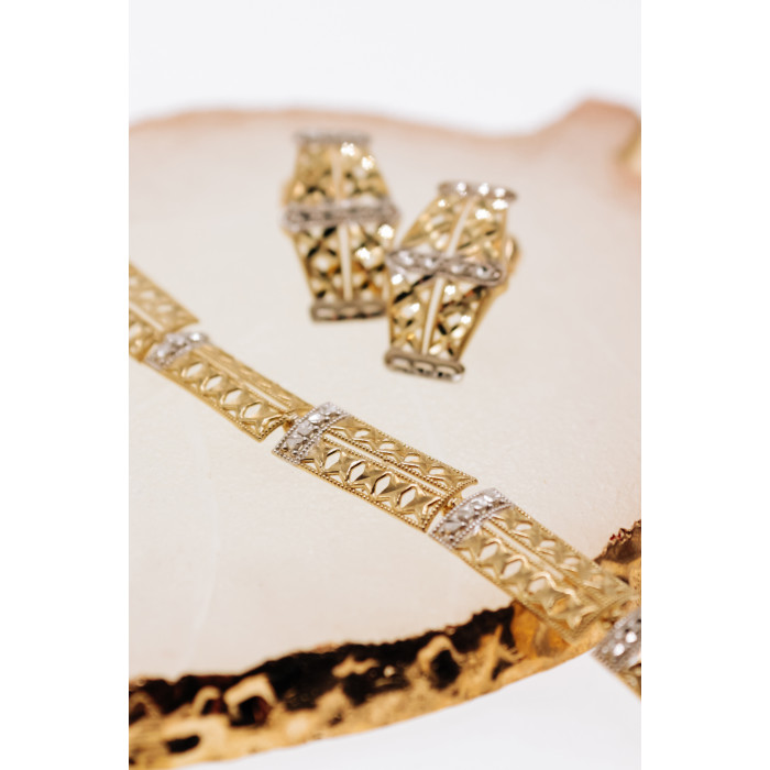 Sky Jewelry Золотые серьги  Ажур