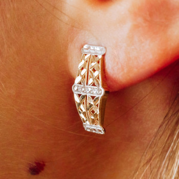 Sky Jewelry Золотые серьги  Ажур