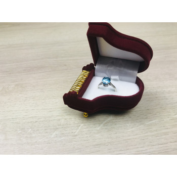 Sky Jewelry Серебряное кольцо с небесно-голубым топазом