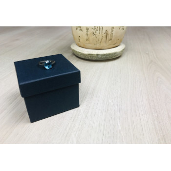 Sky Jewelry Серебряное кольцо с небесно-голубым топазом