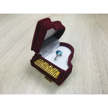 Sky Jewelry Серебряное кольцо с небесно-голубым топазом