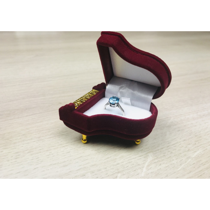 Sky Jewelry Серебряное кольцо с небесно-голубым топазом