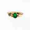 Sky Jewelry Золотое кольцо с изумрудом и бриллиантами