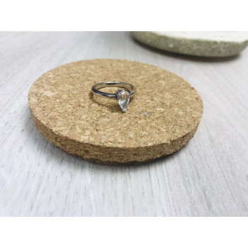 Sky Jewelry Серебряное кольцо с камнем Гошенит (берилл)