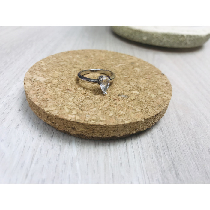 Sky Jewelry Серебряное кольцо с камнем Гошенит (берилл)