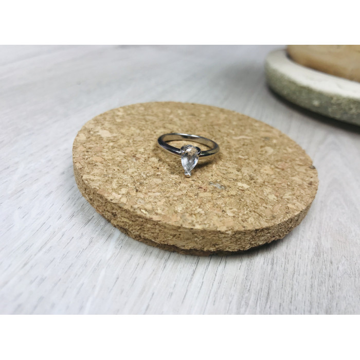 Sky Jewelry Серебряное кольцо с камнем Гошенит (берилл)