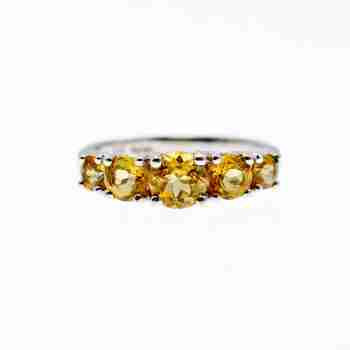 Sky Jewelry Серебряное кольцо с цитрином  Наслаждение