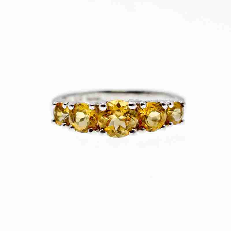 Sky Jewelry Серебряное кольцо с цитрином  Наслаждение