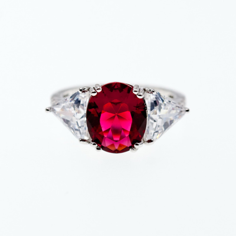 Sky Jewelry Серебряное кольцо с фианитами