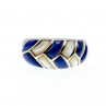 Sky Jewelry Серебряное кольцо с перламутром и содалитом